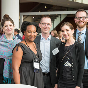 Group posing for camera at the 2019 Biennial Conference